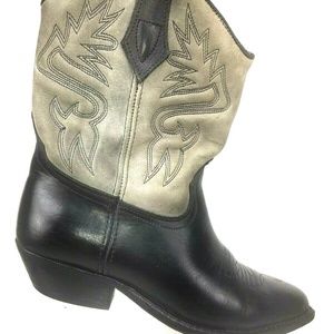 Dingo Womens Cowgirl Boots Size 6 M Leather Black